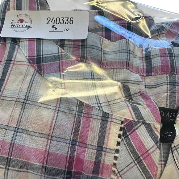 NWT!! Talbots Loose Fit Sheer Plus Size Plaid Blouse - Picture 6 of 6